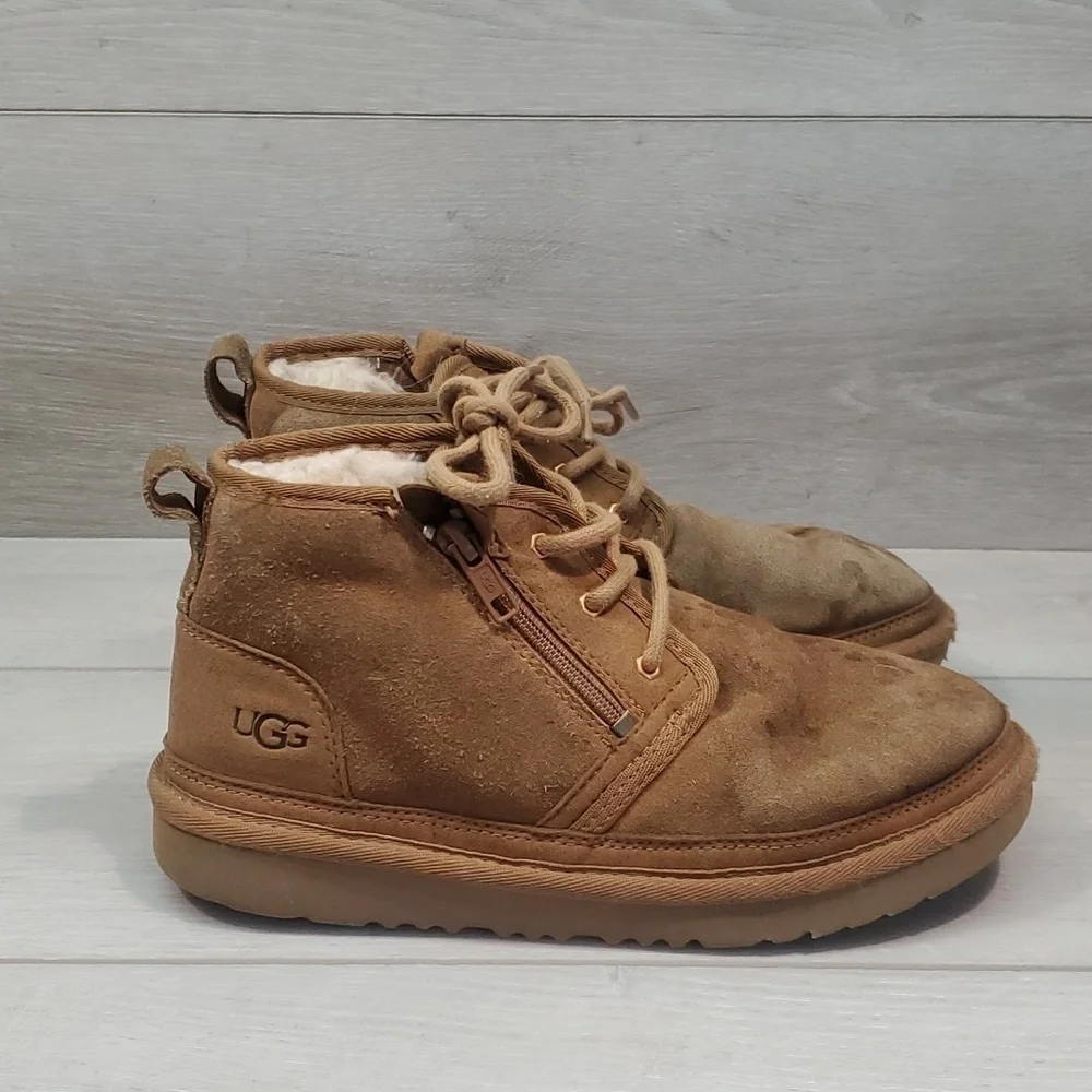 Ugg Australia Big Girl Youth Neumel Dual Zip II Classic Ankle Boots shoes 4